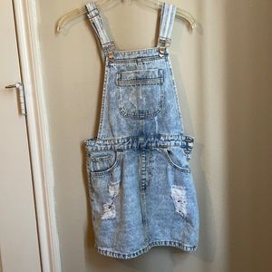 Overall Denim Dress